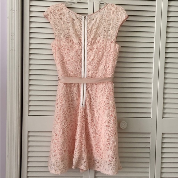 Peach Laced Dress - Picture 2 of 3